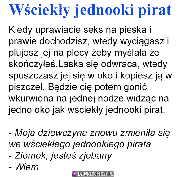 Wściekły jednooki pirat