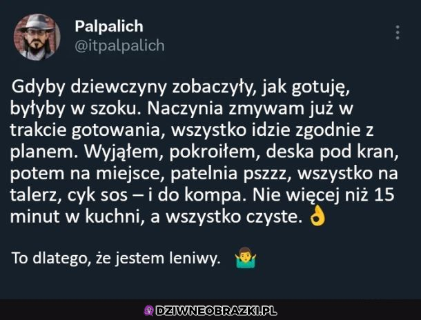 Jak gotują leniwi