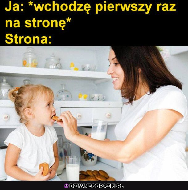 Kiedy pierwszy raz odpalisz stronkę