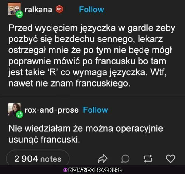 Jak usunąć francuski?