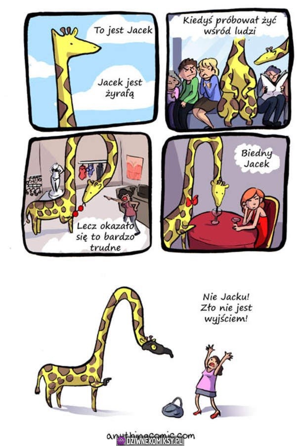 Żyrafa, która chciała żyć wśród ludzi
