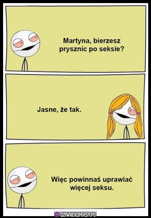 Czy myje się po seksie?