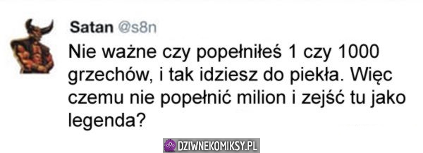 Dziękuję szatanie