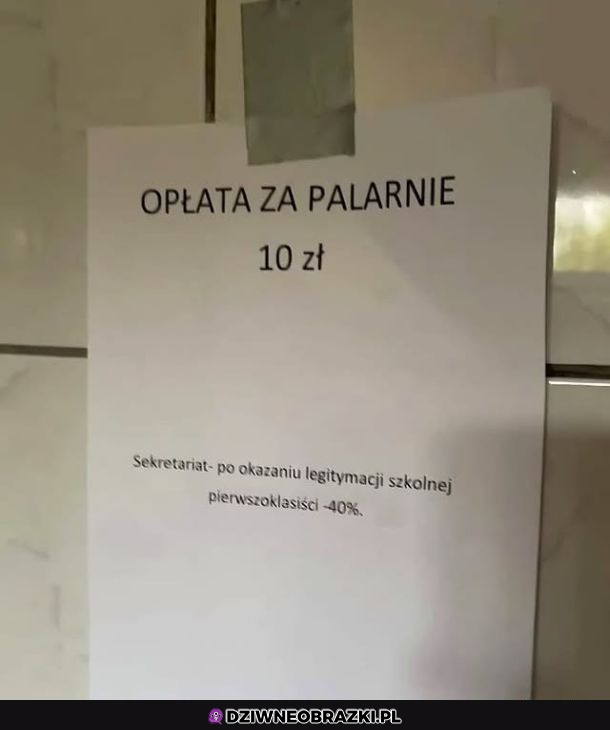 Opłata za palarnie