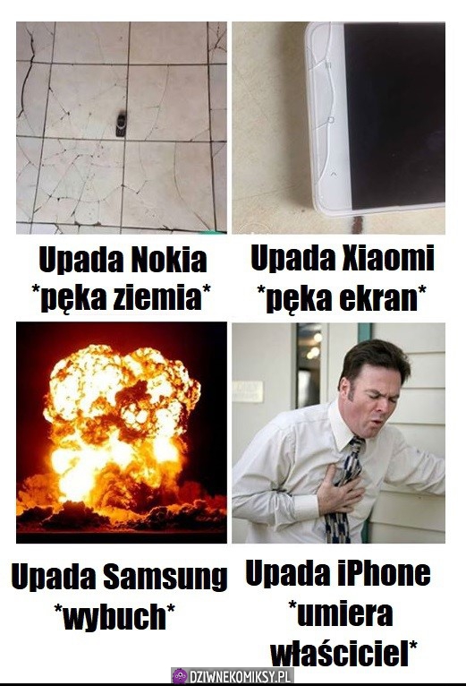 Kiedy upada telefon